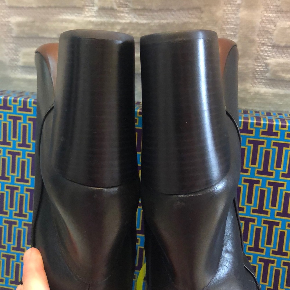 ๐ Tory Burch Bowie Over The Knee Black Lthr Boots - Picture 7 of 8